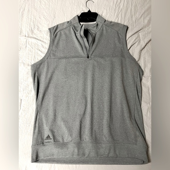 Grey Adidas 1/4 zip Golf vest